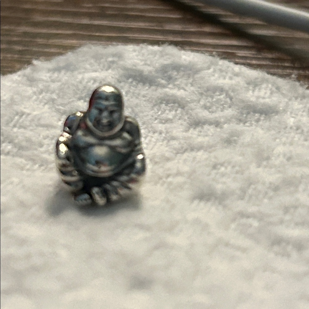 Silver Buddah charm